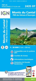 Wandelkaart Monts du Cantal | PN Volcans D`Auvergne | IGN 2435 OT - IGN 2435OT
