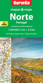 Autokaart-Fietskaart Portugal Noord | Turinta nr.1 | 1:250.000 | ISBN 9789895561087