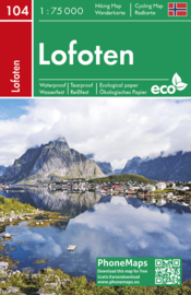 Wandelkaart - Fietskaart Lofoten | Freytag & Berndt | 1:75.000 | ISBN 988074454363