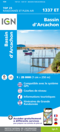 Wandelkaart Bassin D'Arcachon | Franse Atlantische Kust | IGN 1337ET - IGN 1337 ET | ISBN 9782758555346