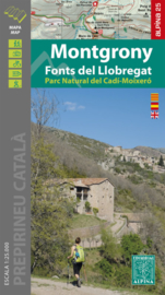Wandelkaart montgrony - fonts del llobregat - parc natural cadi-moixero | Editorial Alpina | 1:25.000 | ISBN 9788480908566