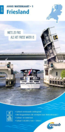 Waterkaart 01 ANWB Waterkaart Friesland | ANWB | 1:50.000 | ISBN 9789018045968
