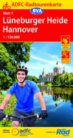 Fietskaart Lüneburger Heide - Hannover nr. 7 | ADFC Radtourenkarte | 1:150.000 | ISBN 9783969900413