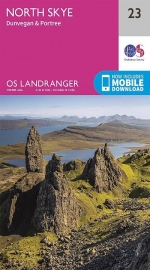 Wandelkaart North Skye | Ordnance Survey 23 | ISBN 9780319261217