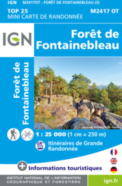 Wandelkaart Forêt de Fontainebleau, Centre - Loire Mini | IGN Mini 2417OT - IGN Mini 2417 OT | ISBN 9782758553892