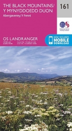 Wandelkaart Ordnance Survey | Abergavenny & Black Mountains 161 | ISBN 9780319262597