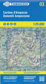 Wandelkaart Cortina d'Ampezzo e Dolomiti Ampezzane | Tabacco 3 | 1:25.000 | ISBN 9788883151514