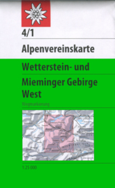Wandelkaart Wetterstein - Mieminger West 4/1 | OAV | 1:25.000 | ISBN 9783928777193