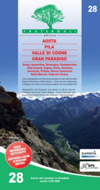 Wandelkaart Aosta - Pila - Valle di Cogne - Gran Paradiso | Fraternali editore 28 | 1:25.000 | ISBN 9788897465447