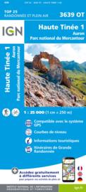 Wandelkaart Haute Tinee 1, Auron, Col de la Cayolle | Alpes-Maritimes | Parc de Mercantour | Zeealpen |  IGN 3639OT - IGN 3639 OT