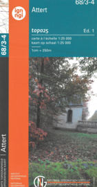 Topografische kaart Belgie NGI 68 / 3-4  Attert | 1:25.000 - ISBN 9789462353098