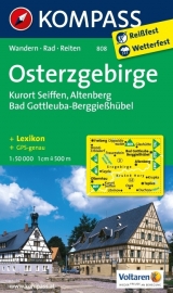 Wandelkaarten Erzgebirge Ost | Kompass 808 | 1:50.000 | ISBN 9783850265072