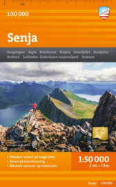 Wandelkaart Senja | Calazo Forlag | 1:50.000 | ISBN 9789189541450