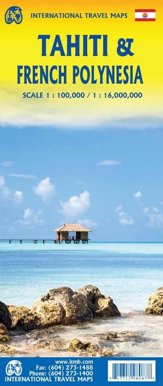 Wegenkaart Tahiti | ITMB | 1:100.000 | ISBN 9781771298087