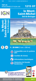 Wandelkaart 1215OT - 1215 OT Le Mont St.-Michel, Dol-de-Bretagne, St.-Malo, Le Vivier-sur-Mer, Mont-Dol | Bretagne | ISBN 9782758555827