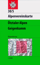 Wandelkaart Ötztaler Alpen Geigenkamm 30/5 | OAV | 1:25.000 | ISBN 9783928777445