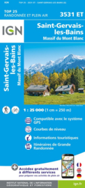 Wandelkaart Mont-Blanc - St.Gervais-les-Bains, Les Houches | Mont Blanc gebied | IGN 3531ET - IGN 3531 ET | ISBN 9782758554165