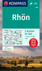 Wandelkaart  Rhön | Kompass 460 | 1:50.000 | ISBN 9783990449202