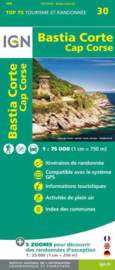 Wandelkaart - Fietskaart Bastia - Corte - Cap Corse | IGN Nr. 30 | 1:75.000  | ISBN 9782758547846