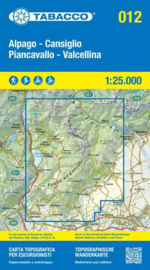 Wandelkaart Alpago - Cansiglio - Piancavallo | Tabacco 12 | 1:25.000 | ISBN 9788883151569