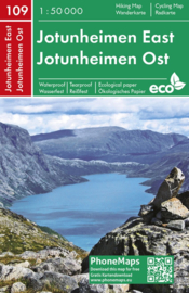 Wandelkaart Jotunheimen Ost - Oost | Freytag & Berndt | 1:50.000 | ISBN 9788074454271