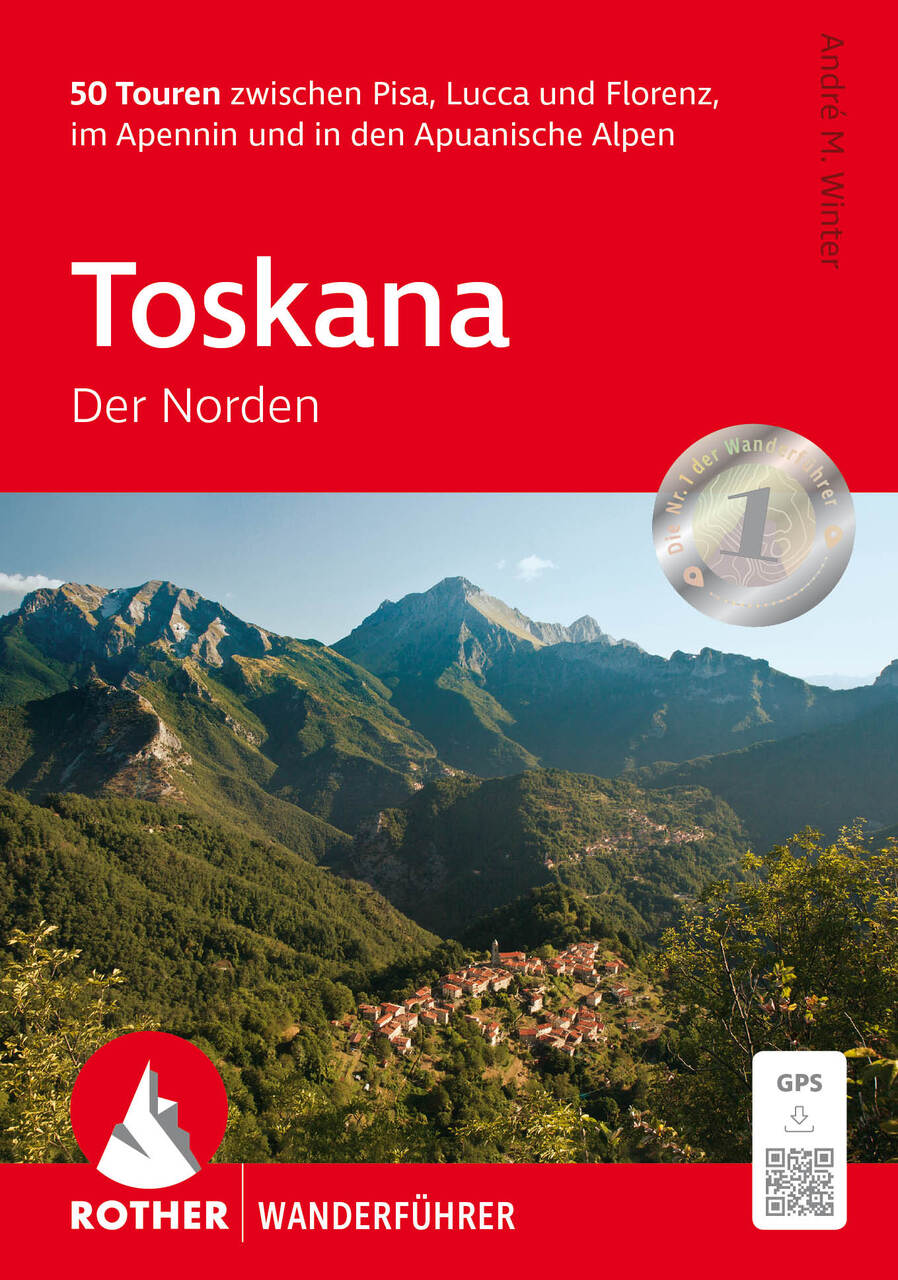 Wandelgids Toskana Nord | Rother Verlag | Toscane Noord - Florenz – Apennin – Apuanische Alpen | ISBN 9783763314249