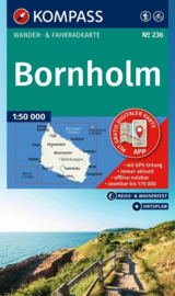 Wandelkaart-Fietskaart Bornholm 236 | Kompass | ISBN  9783991544296