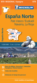 Wegenkaart Pais Vasco - Navarra - Euskadi | Michelin 573 | ISBN 9782067184176