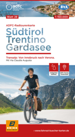 Fietskaart  Sütirol, Trentino, Gardasee | BVA - ADFC 28 | 1:150.000 | ISBN 9783870738600