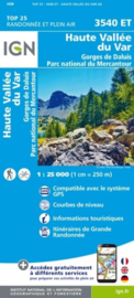 Wandelkaart  Haute Vallee du Var, Valberg, Auron, Colmars / Parc National du Mercantour | IGN 3540ET | ISNB 9782758545682
