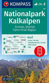 Wandelkaart Kalkalpen NP | Kompass 70 | 1:50.000 | ISBN 9783990444528