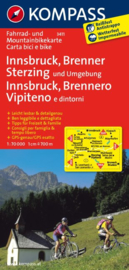 Fietskaart Innsbruck - Brenner - Sterzing | Kompass 3411 | 1:70.000 | ISBN 9783850263405