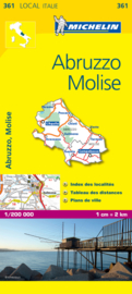 Wegenkaart Abruzze et Molise nr. 361 | Michelin | 1:200.000 | ISBN 9782067127234