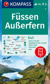 Wandelkaart Füssen - Ausserfern | Kompass 4 | 1:50.000 | ISBN 9783991212195