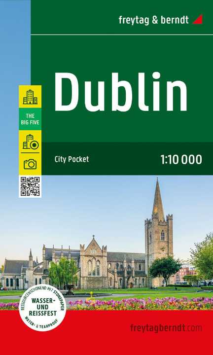 Stadskaart Dublin | Freytag & Berndt | 1:10.000 | ISBN 9783707922561