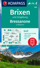 Wandelkaart Brixen - Bressanone | Kompass 050 | 1:25.000 | ISBN 9783991217350
