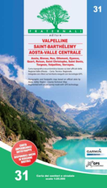 Wandelkaart Valpelline - Saint-Barthélemy - Aosta-Valle centrale | Fraternali editore 31 | 1:25.000 | ISBN 9788897465492