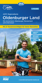 Fietskaart Oldenburger Land | ADFC Regionalkarte - BVA | 1:75.000 | ISBN 9783969901960