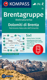 Wandelkaart Gruppo di Brenta | Kompass 73 | 1:50.000 | ISBN 9783990449325