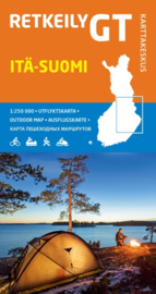 Fiets- Wegenkaart Itä-Suomi GT 2 - Oost Finland | Karttakeskus | 1:250.000 | ISBN  9789522667182