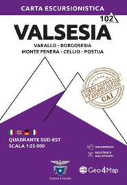 Wandelkaart  Valsesia Varallo | Geo4Map kaart 102 | 1:25.000 | ISBN 9791281223028