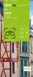 Wegenkaart - Fietskaart Sarthe - Le Mans La Flèche Mamers | IGN D72 | ISBN 9782758555650