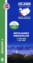 Wandelkaart Reykjanes - Thingvellir nr. 01 | Mal og Menning | ISBN 9789979330325