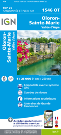 Wandelkaart Oloron-Ste.Marie, Vallee d`Aspe, Accous | Pyreneeën | IGN 1546OT -IGN 1546 OT | ISBN 9782758553014