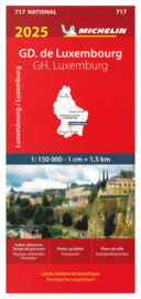 Wegenkaart Luxemburg 2025 | Michelin | 1:150.000 | ISBN 9782067265332