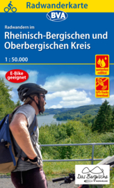 Fietskaart Radwanderkarte Rheinisch-Bergischen und Oberbergischen Kreis | ADFC regionalkarte | 1:50.000 | ISBN 9783969900581