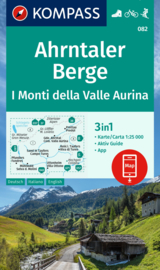 Wandelkaart Ahrntaler Berge / Monti della Valle Aurina | Kompass 082 | 1:25.000 | ISBN 9783991215875