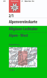 Wandelkaart Allgäuer - Lechtaler Alpen, West 2/1 | OAV | 1:25.000 | ISBN 9783928777131
