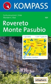Wandelkaart Rovereto - Monte Pasubio | Kompass 101 | 1:50.000 | 9783854911036