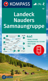 Wandelkaart Landeck - Nauders - Samnaungruppe | Kompass 42 | 1:50.000 | ISBN 9783991217886